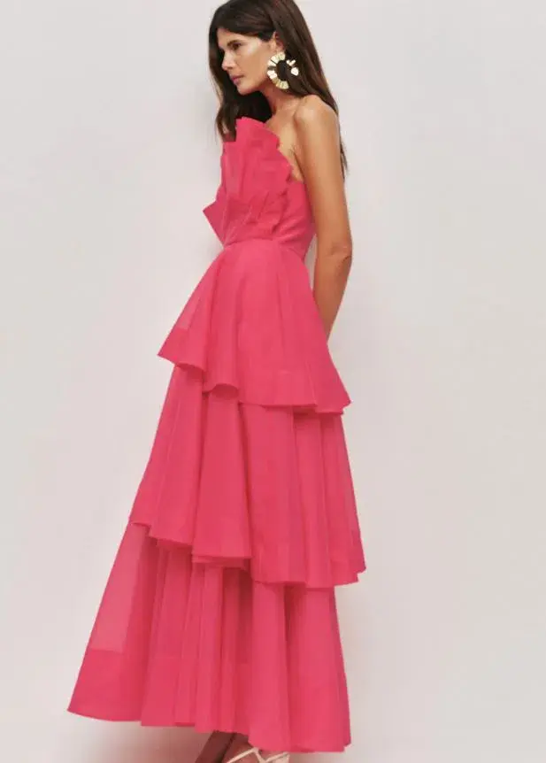 Aje Selestia Gown in Pink Magenta Size 6 - Image 1