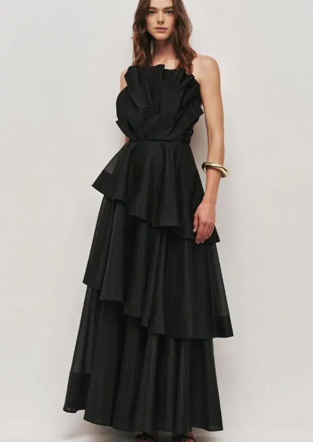 Aje Selestia Gown in Black Size 6 - Image 1