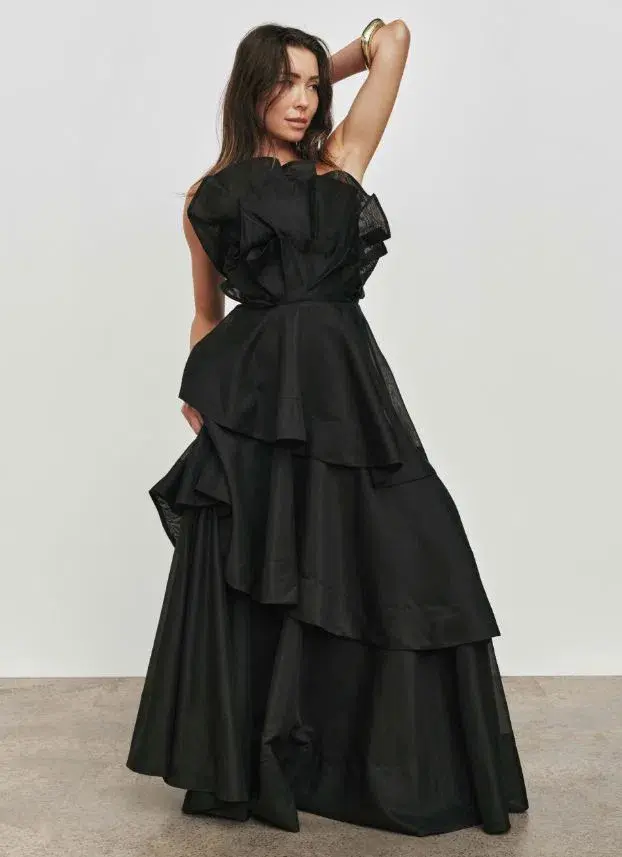 Aje Selestia Gown in Black Size 10 - Image 3