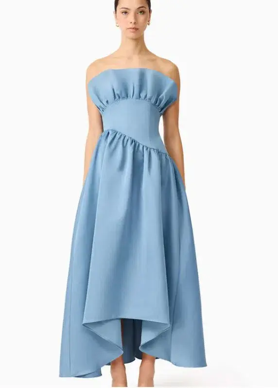 Elliatt Laurel Dress in Steel Blue Size S/8 - Image 1