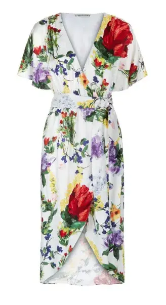 Alice + Olivia Floral Dress in wildflower print size 10 for rent on The Volte - main image