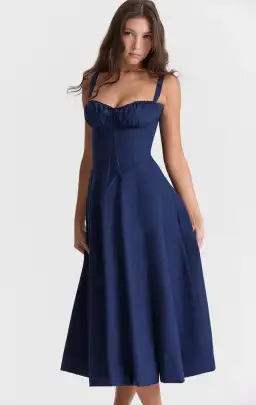House of CB French Navy Bustier Sundress for rent on The Volte - image 2