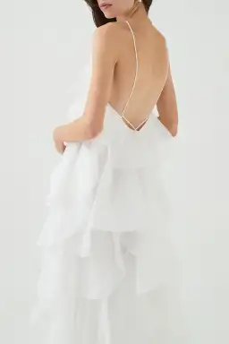 Aje Pandorea Maxi Dress in White for rent on The Volte - image 9