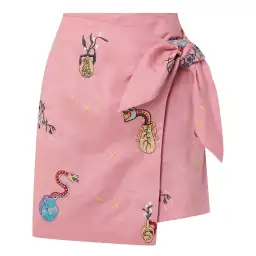 ALEMAIS Timmy Embroidered Shirt & Sarong Skirt Pink Size 10 AU for rent on The Volte - image 6