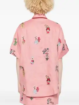 ALEMAIS Timmy Embroidered Shirt & Sarong Skirt Pink Size 10 AU for rent on The Volte - image 15