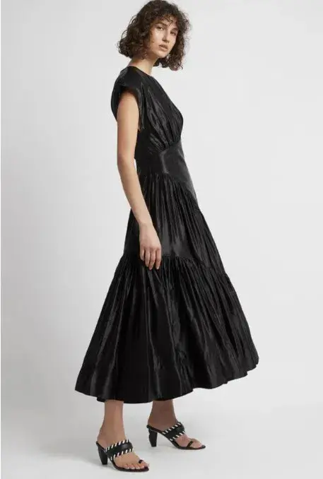 Aje Serendipity Reflections Midi Dress in Black Size AU 16 - Image 2