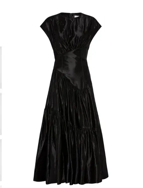 Aje Serendipity Reflections Midi Dress in Black Size AU 16 - Image 4