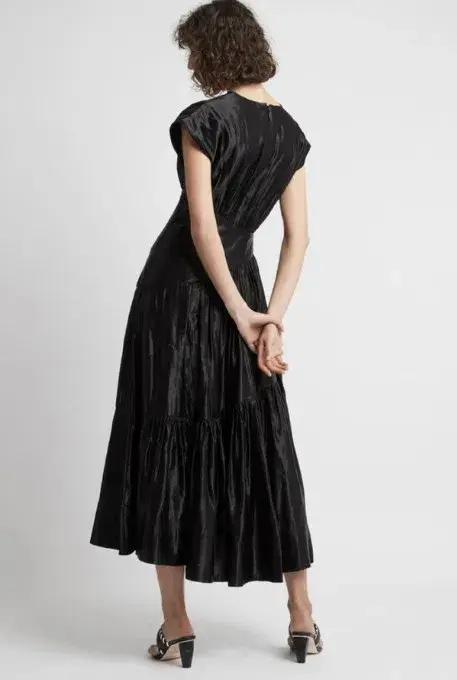 Aje Serendipity Reflections Midi Dress in Black Size AU 16 - Image 3