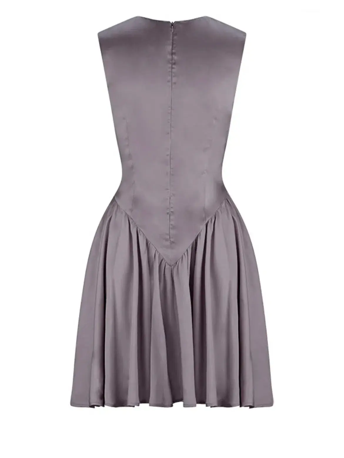 She Societe Paris Grey Ballerina Dress Size 6 - Image 5