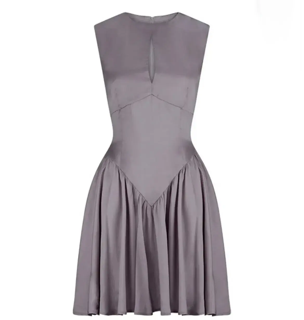 She Societe Paris Grey Ballerina Dress Size 6 - Image 4