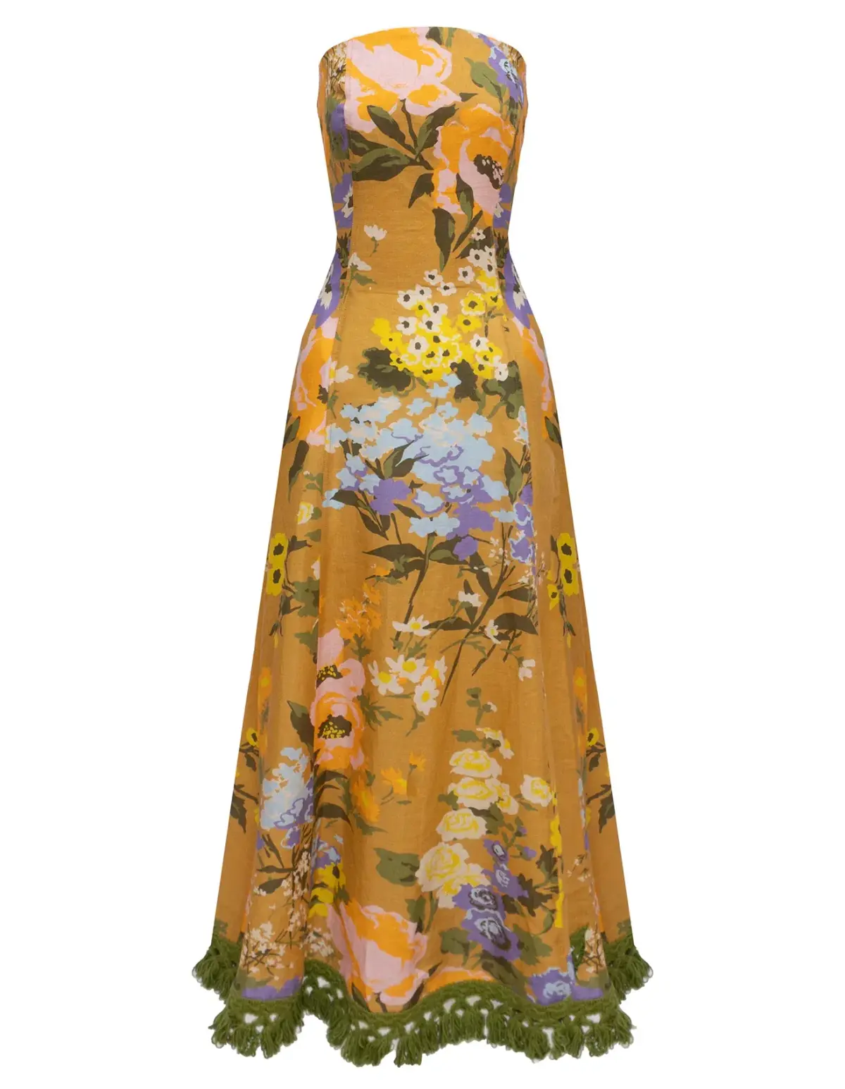 Lovaan Philippa Dress Linen Meadow Size 10 - Image 5