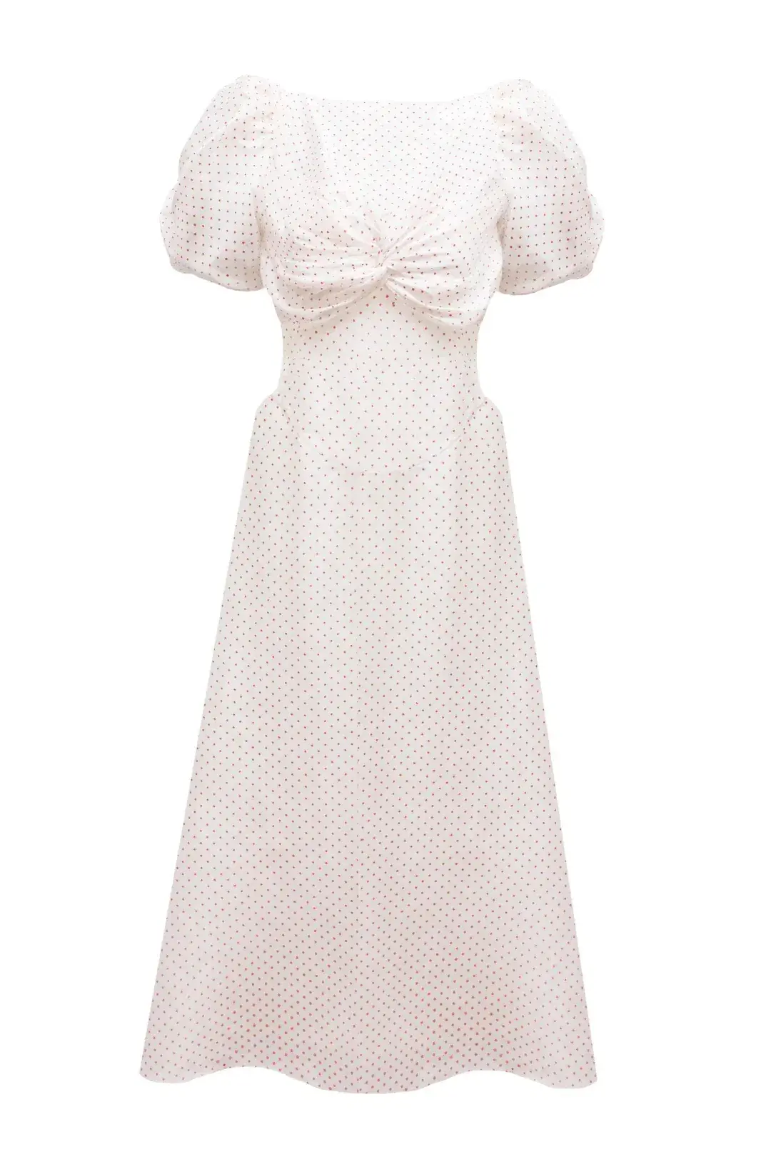 Lovaan Tallulah Dress Red and White Spot Size 12 - Image 4