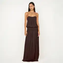 Bec + Bridge Camille Blouson Dress in Dark Chocolate Size 8 for rent on The Volte - image 5