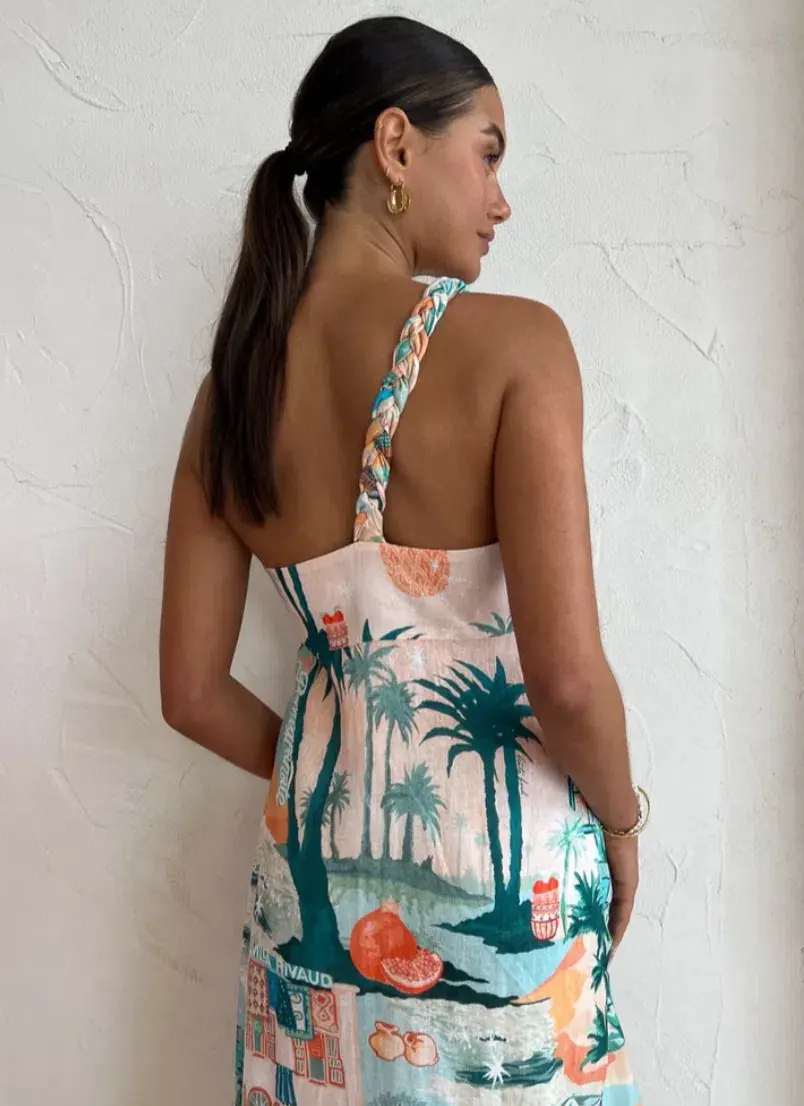 Kate Ford Palo Verde Braid Shoulder Dress Sierra Size 6 (0) - Image 2