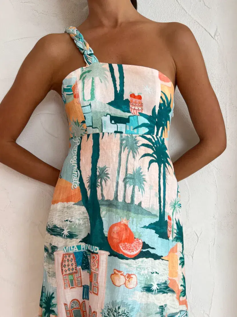 Kate Ford Palo Verde Braid Shoulder Dress Sierra Size 6 (0) - Image 3