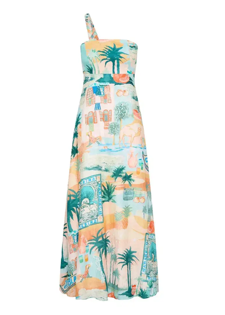 Kate Ford Palo Verde Braid Shoulder Dress Sierra Size 6 (0) - Image 4