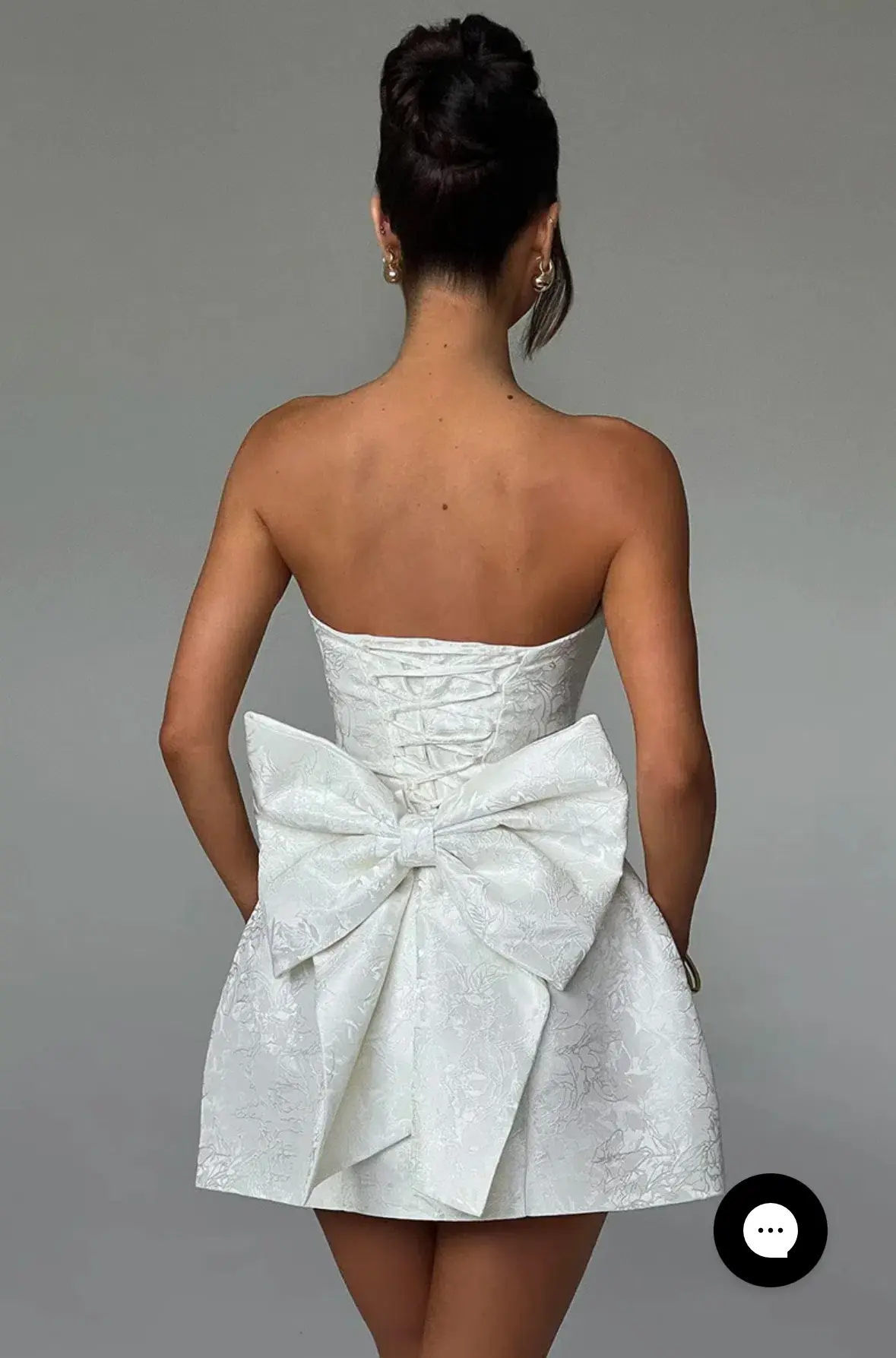 ELENORA MINI DRESS - IVORY - Image 2