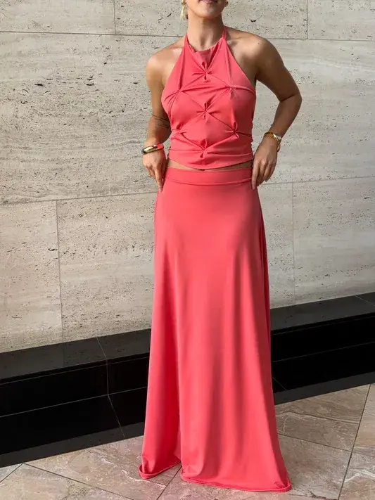 Donna’s Daughter Suki coral set size S - Image 1