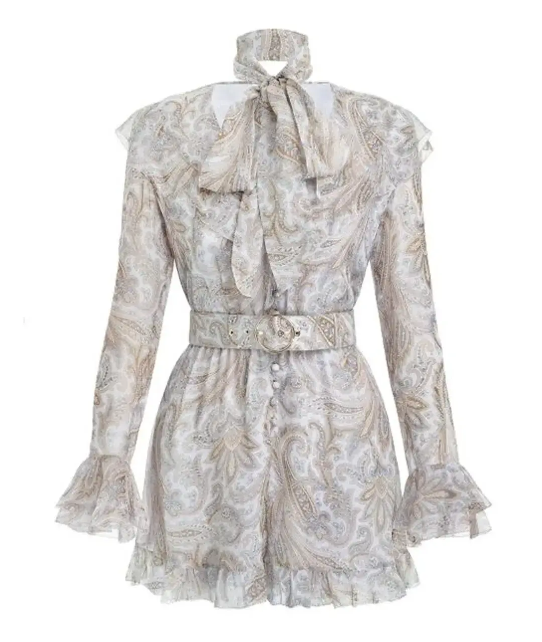 Zimmermann Luminous Paisley Silk Playsuit Size 0 / AU 8 - Image 7