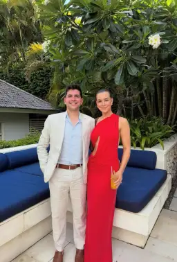 MISHA Collection The Solstice Cupro Dress in Cherry Red Size S / 8 AU for rent on The Volte - image 8