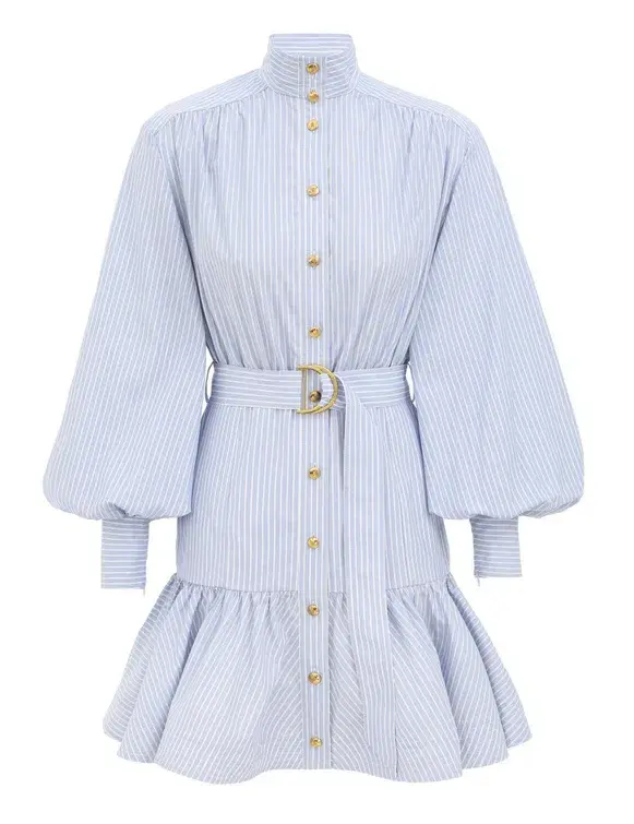 Zimmermann Stripe Utility Mini Dress Size 8 - Image 1