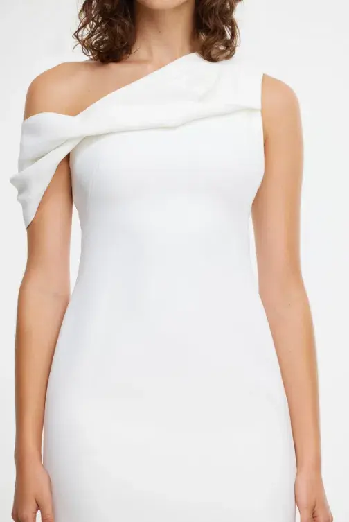 Acler White Williamston Midi Dress - Size 12 - Image 3