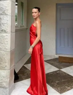 Arcina Ori Monique Dress Rust Red Size Small/8 for rent on The Volte - image 2