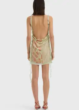 Sir Ventura Mini Dress in Daisy Stripe Size 0/6 for rent on The Volte - image 4