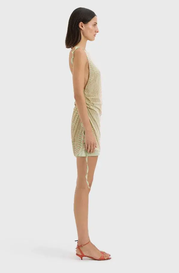 Sir Ventura Mini Dress in Daisy Stripe Size 1/8 - Image 3