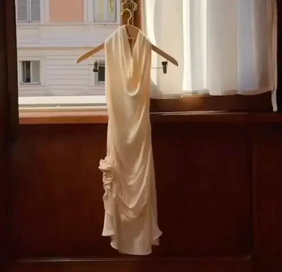 Arcina Ori Rosa Dress Ivory 8/Small - Image 2