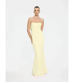 Effie Kats Havilland Gown Lemon Size XS/AU 6