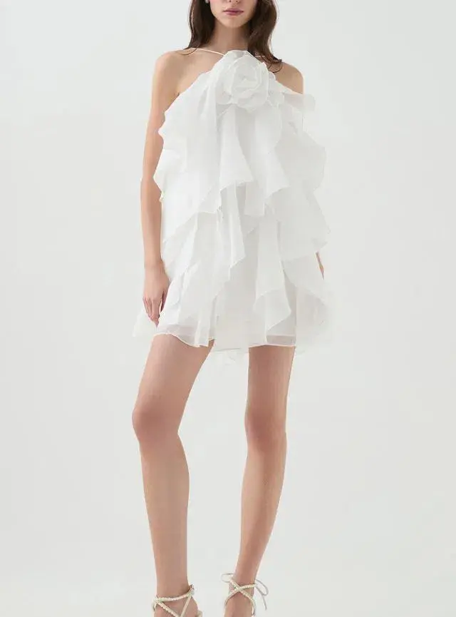 Aje Pandorea Layered Mini Dress Size 10 - Image 3