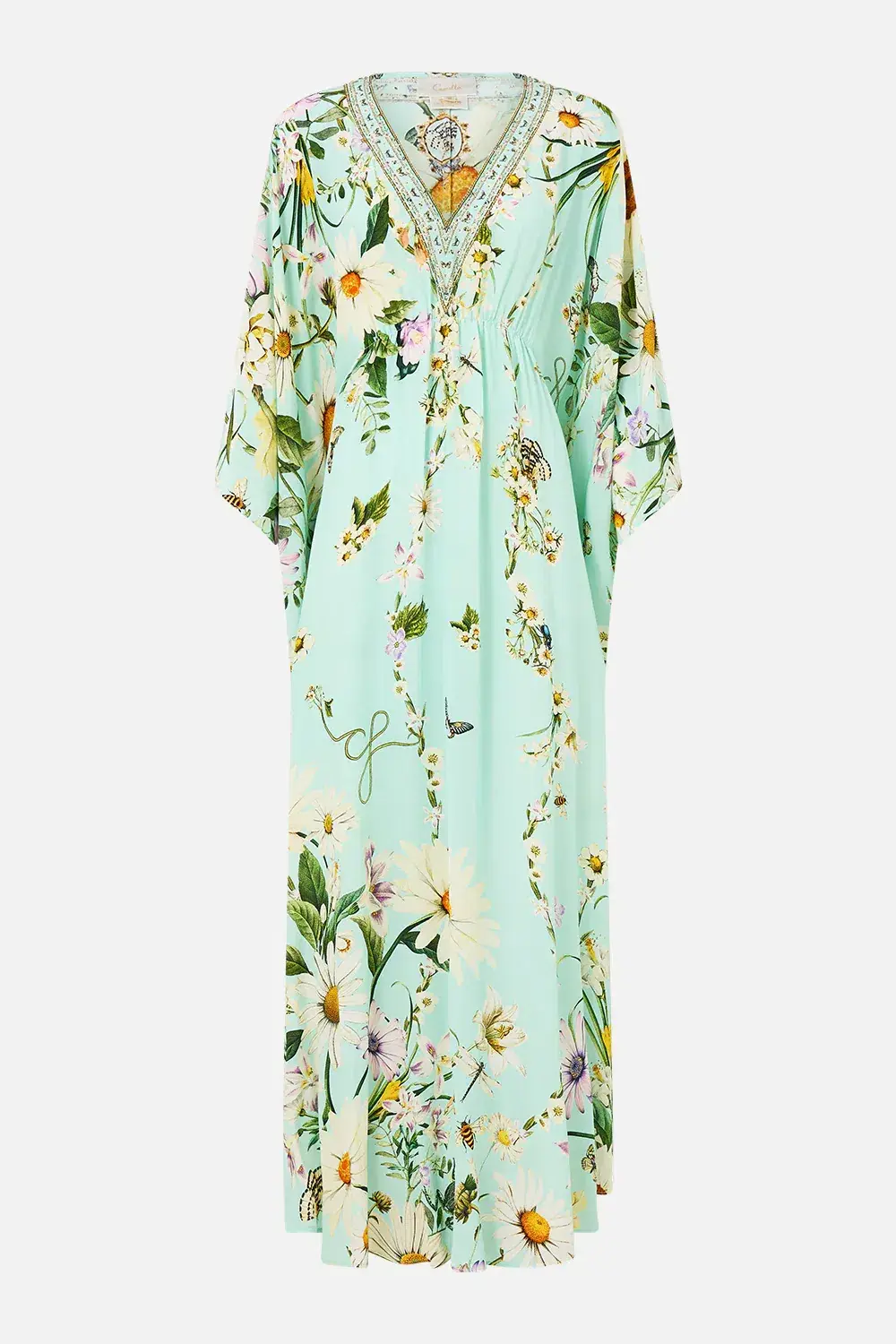 Camilla Gathered Waist Kaftan Floral Freefall size OS - Image 3