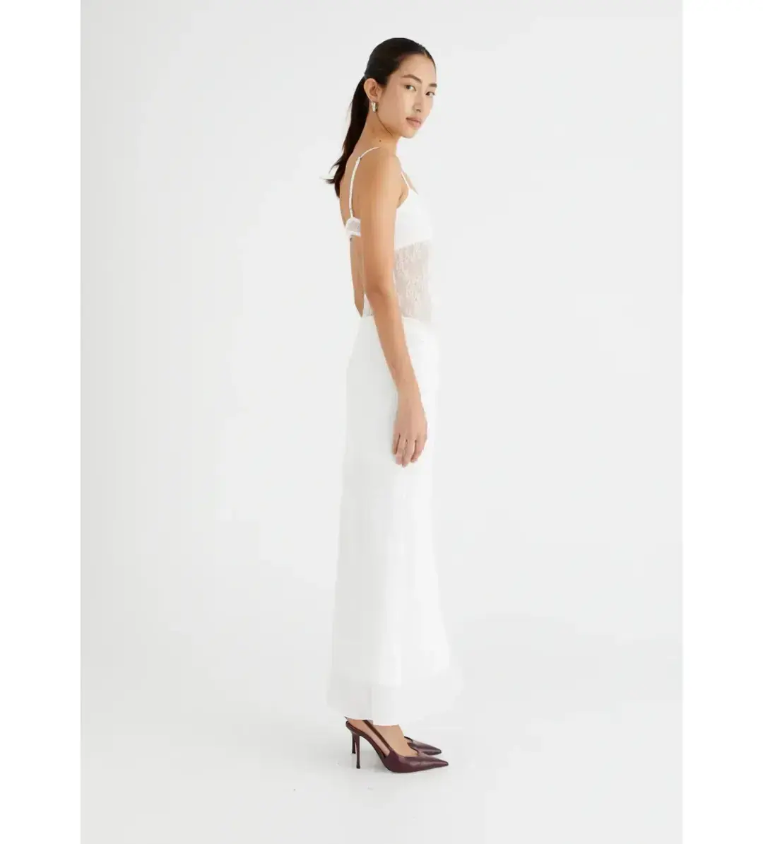 BENNIBENNI GABRIEL MAXI DRESS WHITE SIZE AU 6 - Image 4