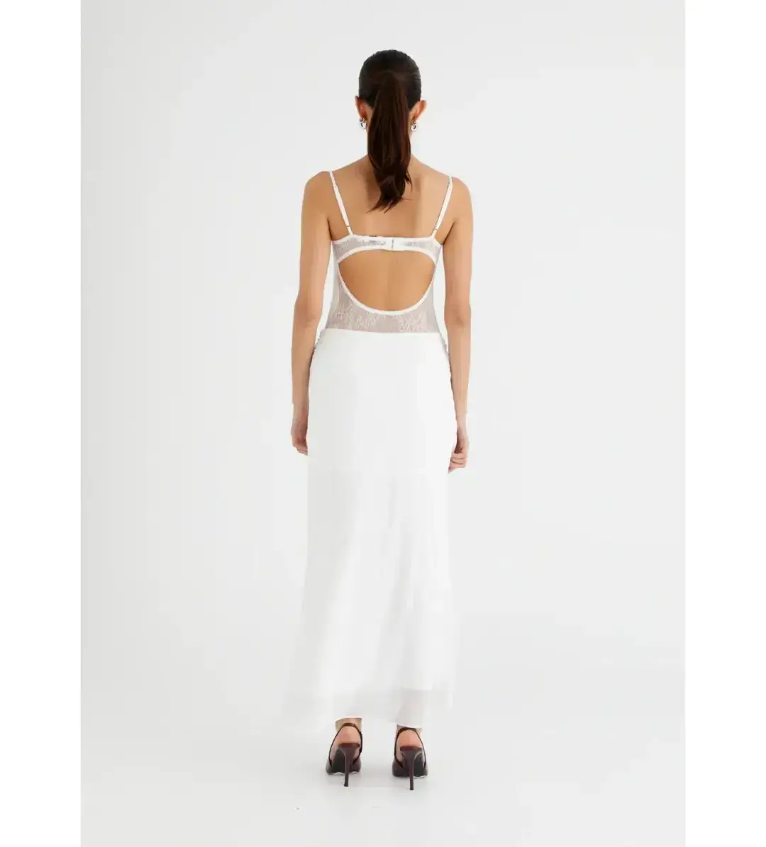 BENNIBENNI GABRIEL MAXI DRESS WHITE SIZE AU 6 - Image 5