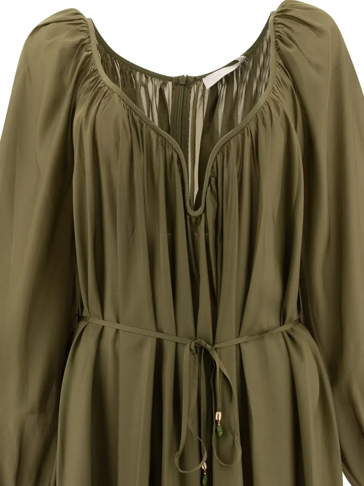 Zimmermann ACACIA MAXI DRESS khaki size 4 - Image 3