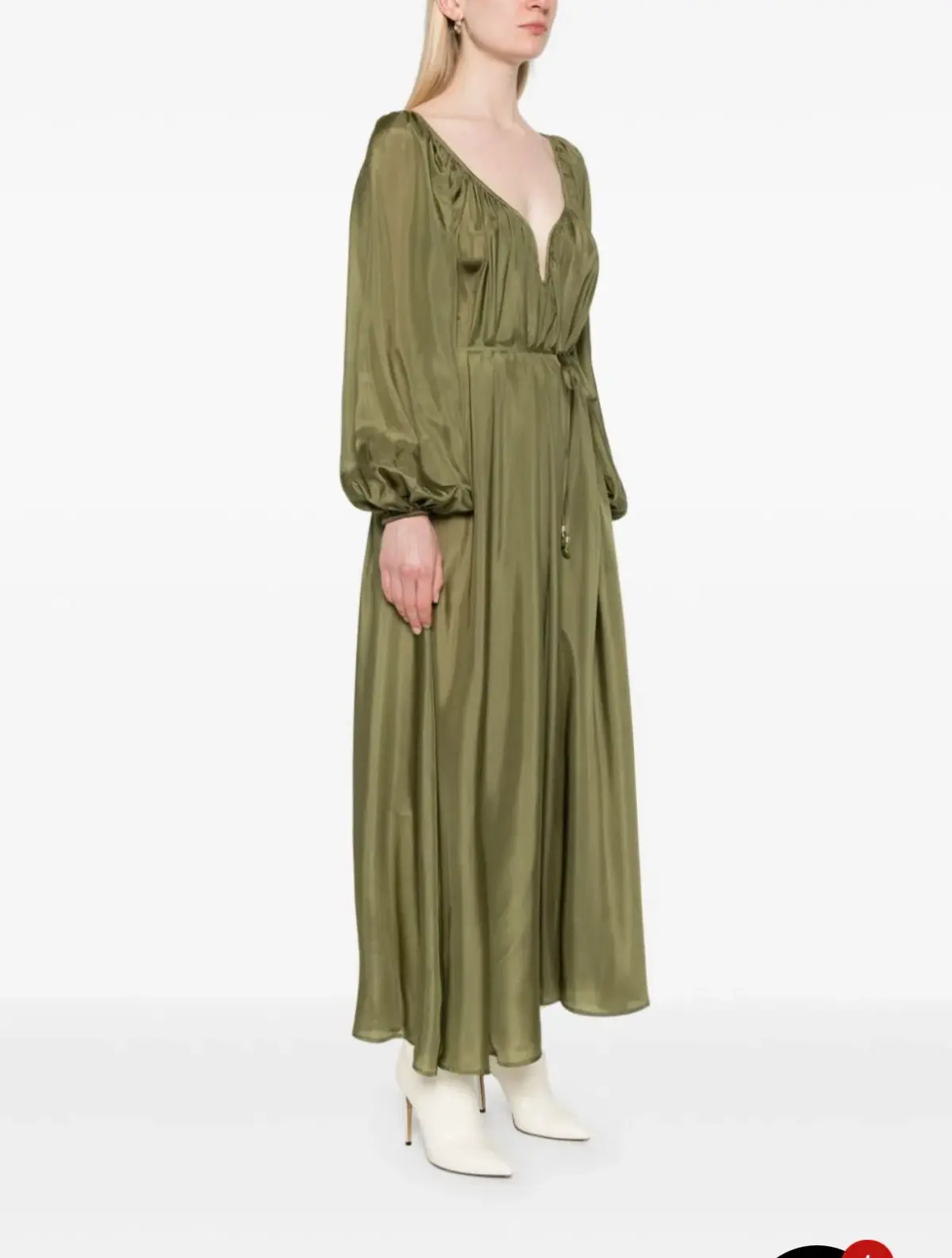 Zimmermann ACACIA MAXI DRESS khaki size 4 - Image 5