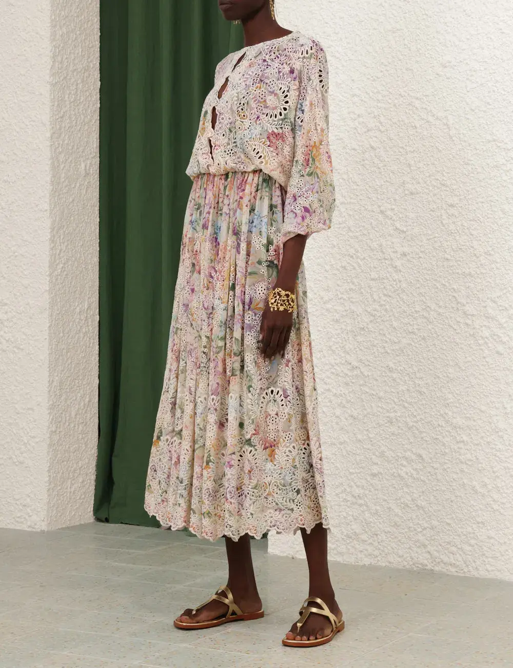 Zimmermann HALLIDAY EMBROIDERED DRESS size 4 - Image 3