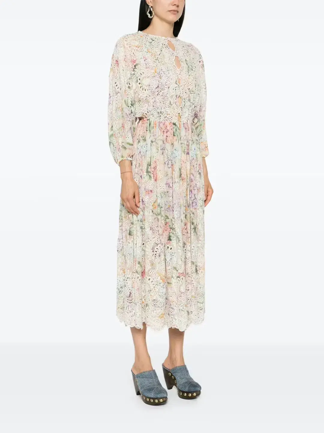 Zimmermann HALLIDAY EMBROIDERED DRESS size 4 - Image 1