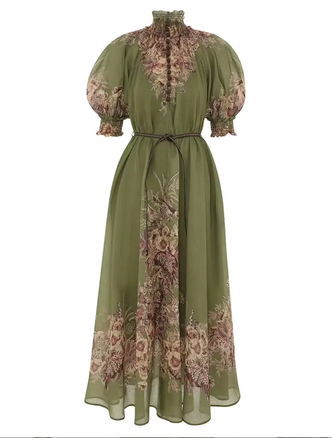 Zimmermann OTTIE SWING MAXI DRESS khaki size 4 - Image 3