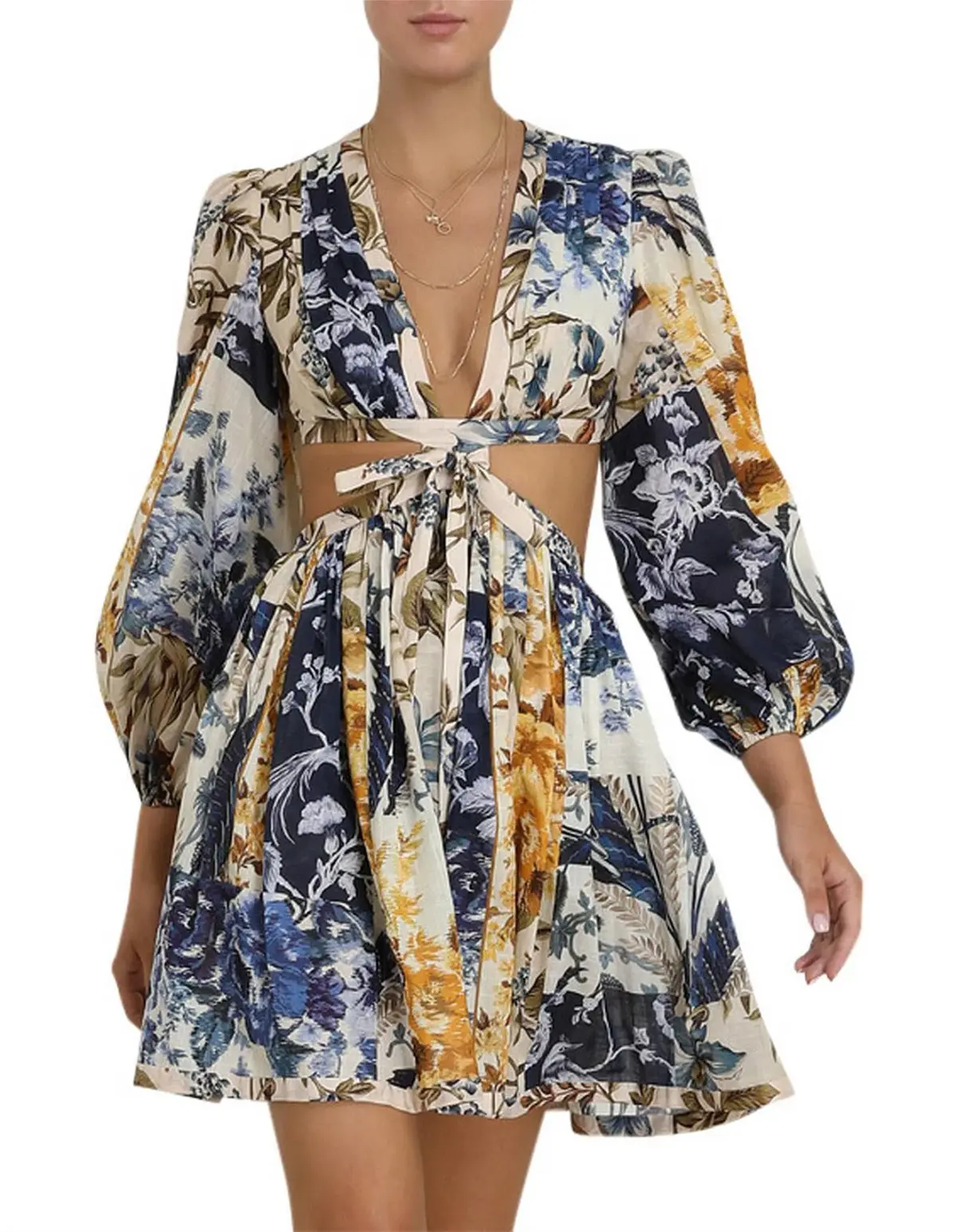 Zimmerman Alaine cut out mini dress size 0 - Image 1