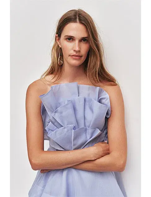 Aje Selestia Gown in Pale Blue Size 10 - Image 2