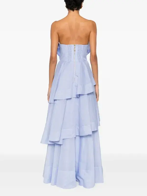 Aje Selestia Gown in Pale Blue Size 10 - Image 4