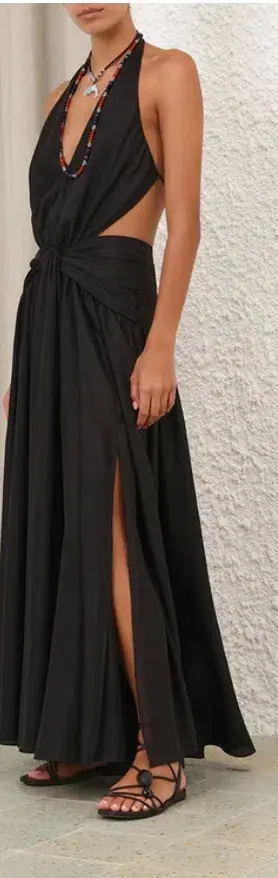 Rhiannon Plunge Halter Maxi ZIMMERMANN - Image 2