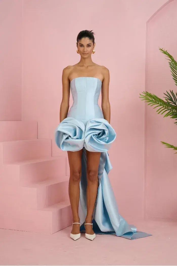 ELIYA THE LABEL Chloe Dress | Ice Blue Size XS - Image 2