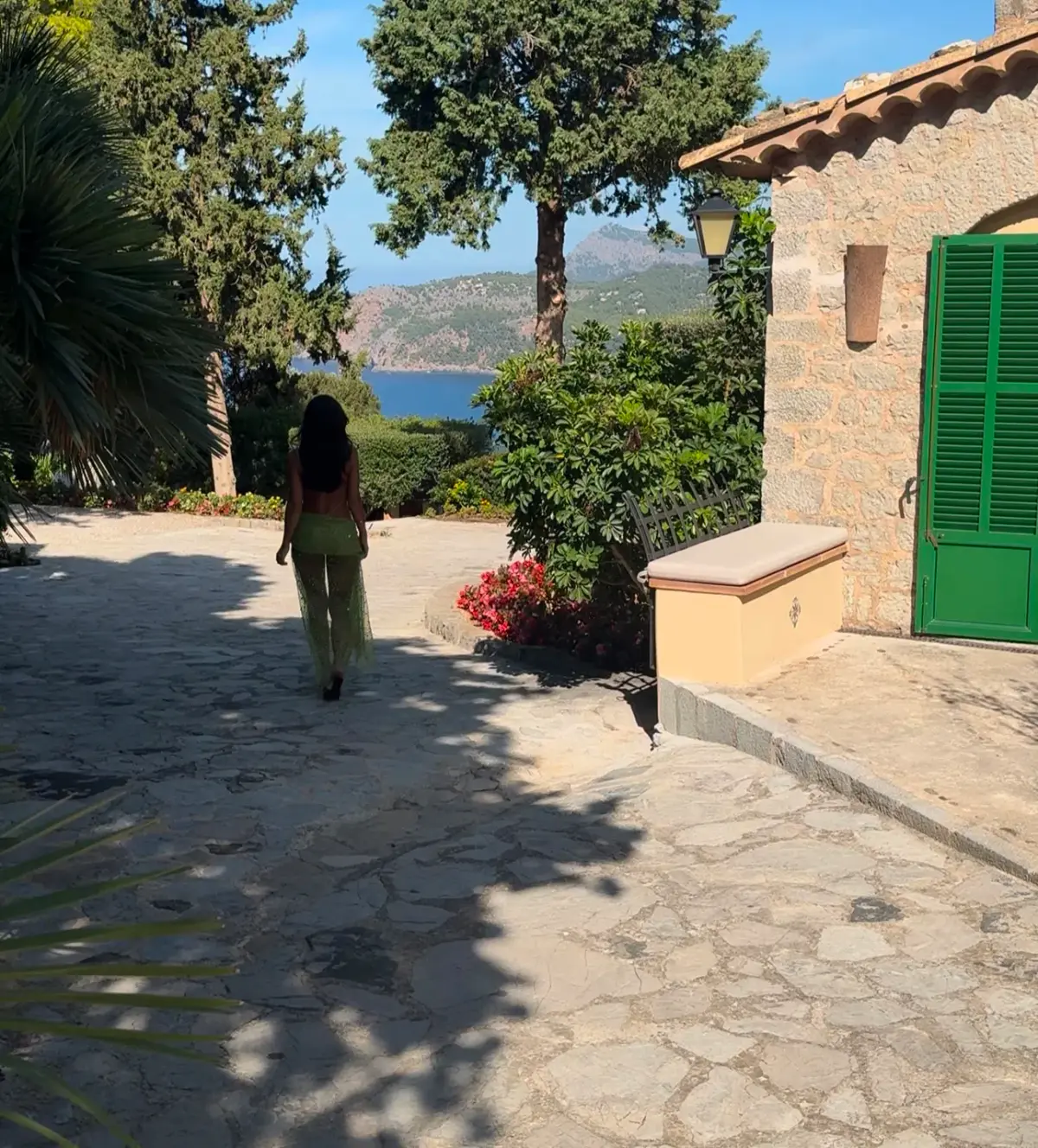 Jaded London - Stellar Asymmetric Hand Beaded Maxi Dress in Lime - Image 3