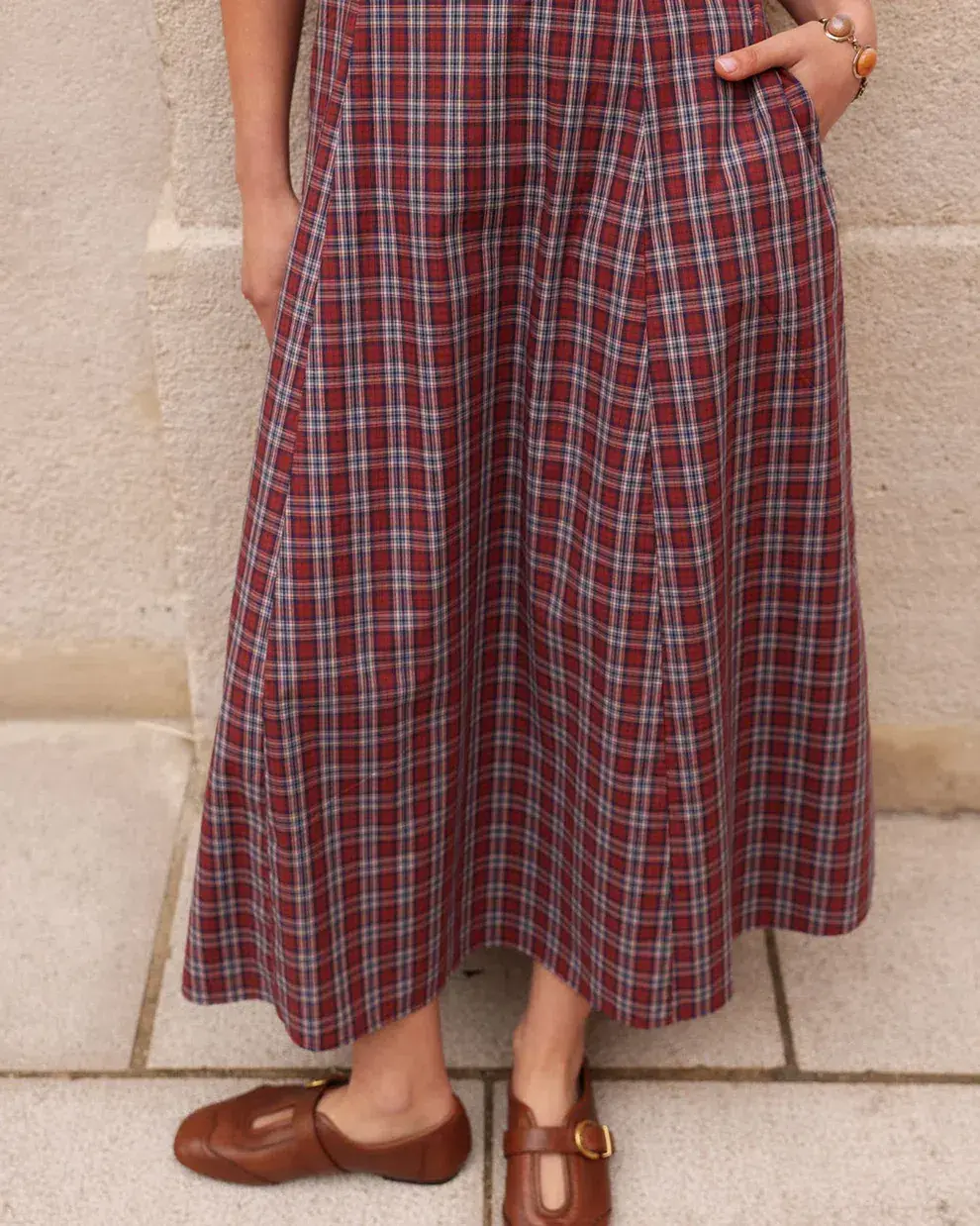 Katherina Lou Annabel Maxi Cherry Plaid - Image 6