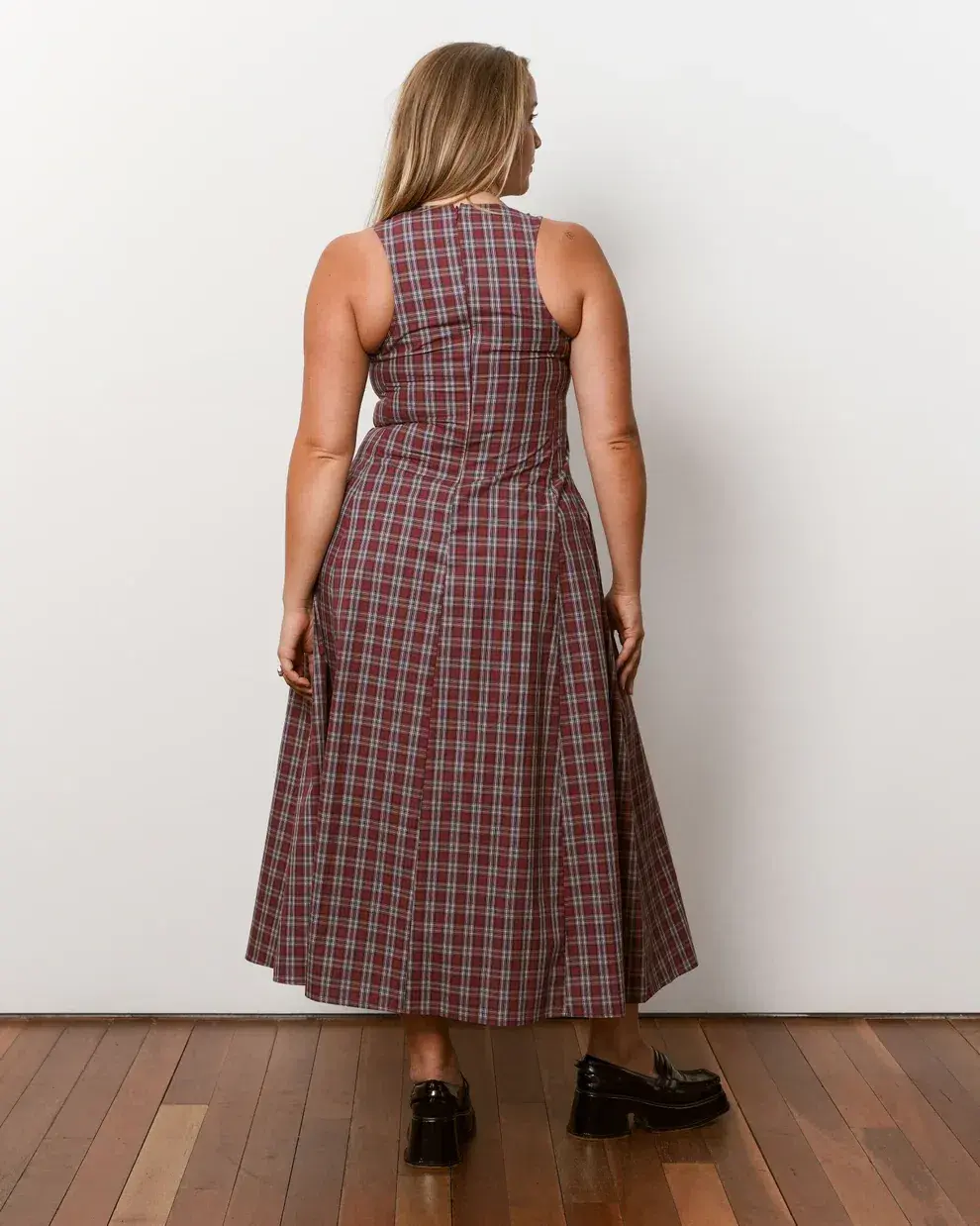 Katherina Lou Annabel Maxi Cherry Plaid - Image 10