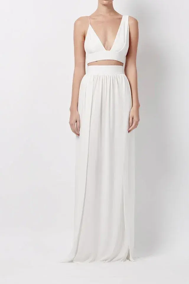 Natalie Rolt Bowie Set White Size 6 for rent on The Volte - main image