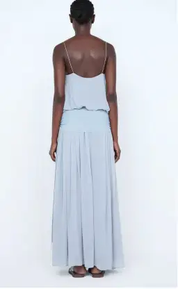Bec & Bridge, Camille BLOUSON DRESS, Maxi, Cloud Blue, size 8 for rent on The Volte - image 4
